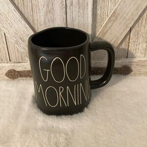 Rae Dunn Good Morning Mug in Black